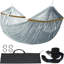Hamac avec sangle d'arbre - gris-92668441