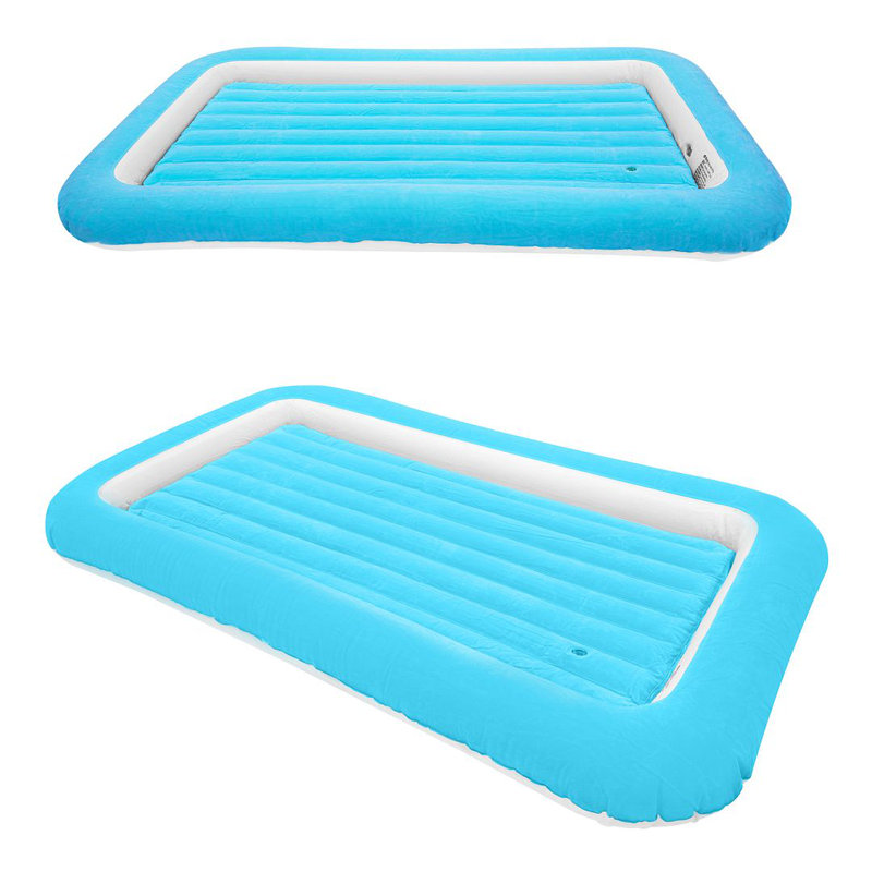Flocked Kids Airbed, Blue