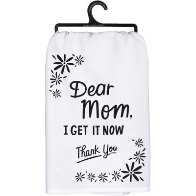  Serviette de cuisine Dear Mom I Get It Now Thank You - 28 po x 28 po