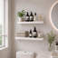 2 Pieces MDF & Thick Steel Bracket Floating Shelves-1045361756
