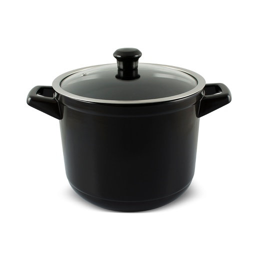 Ceraflame 7 pte Cocotte en céramique antiadhésive ronde, Noir