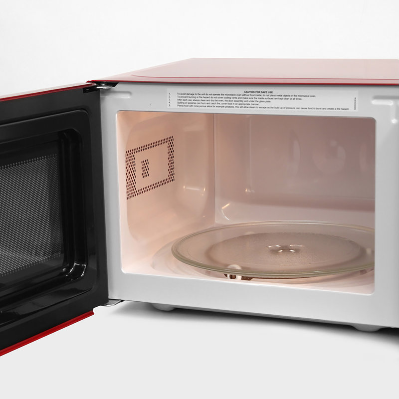 20 L 800W Countertop Microwave, Red