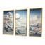 Abstrait Snowy Winter Mountains I - Paysage abstrait, art mural-571246519-571246507