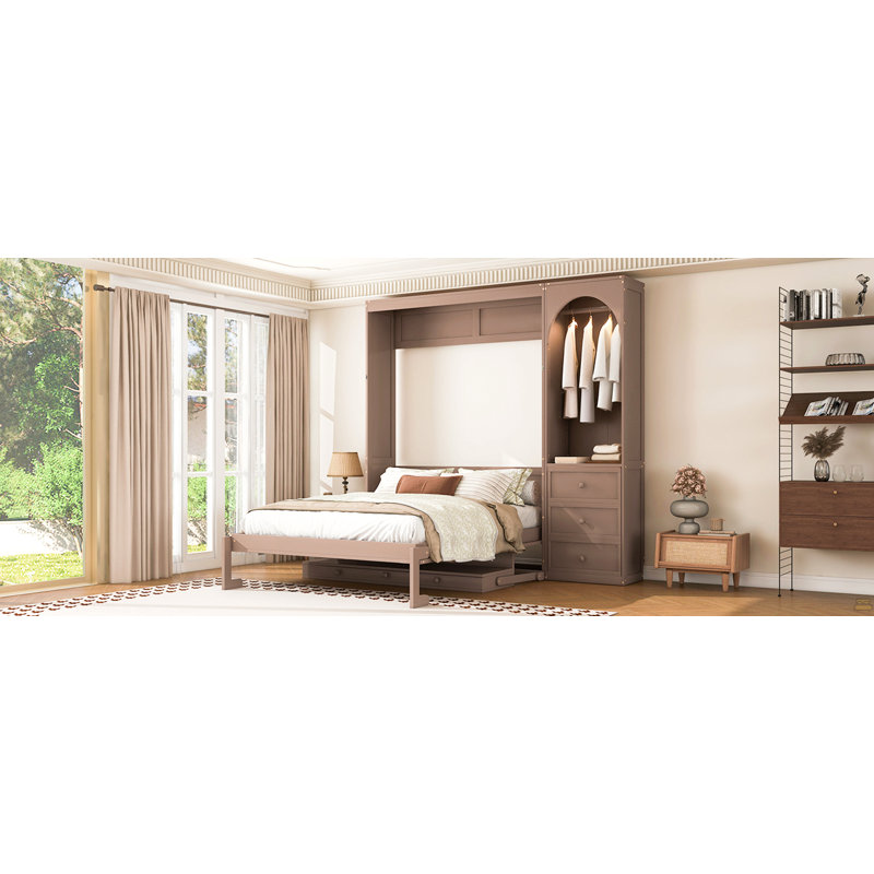 Cleo Gray Boucle Queen Bed