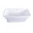 Kingston Brass Aqua Eden 66-Inch Acrylic Oval Rectangular Double Ended Pedestal Tub with Drain (No Faucet Drillings)
