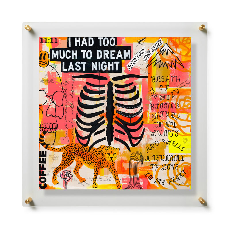 Wild Lungs by Bode Robinson, 32" H x 32" W, Gold