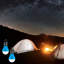 Ampoules de tente portatives à DEL Wakeman - Suspensions intérieures / extérieures à trois réglages - pour le camping, la randonnée et les situations d'urgence-120836572
