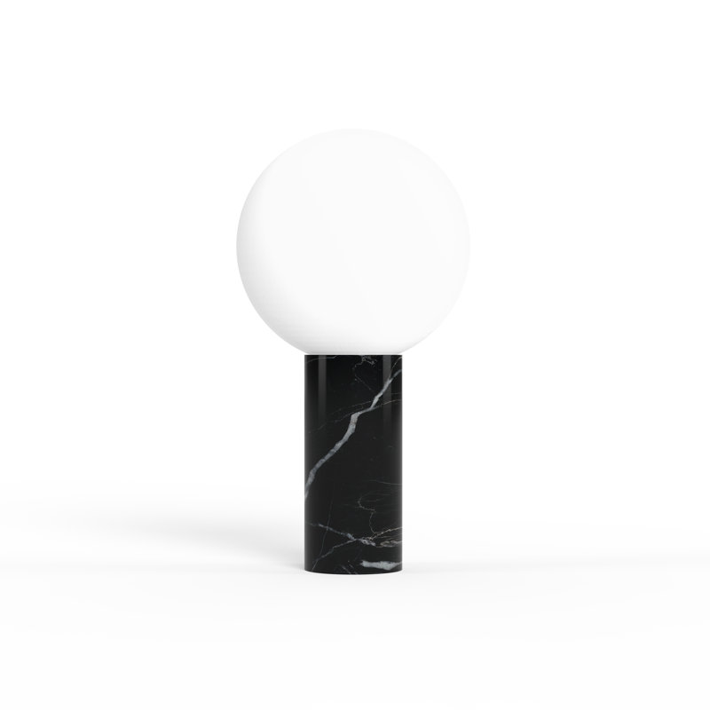 Pilar Table Lamp - Marble, Marquina Black