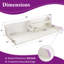 Étagère à lessive à 2 niveaux pour comptoir à linge à deux niveaux Kaboon l 58 po x P 28 po x H 12 po-119893861-122871968