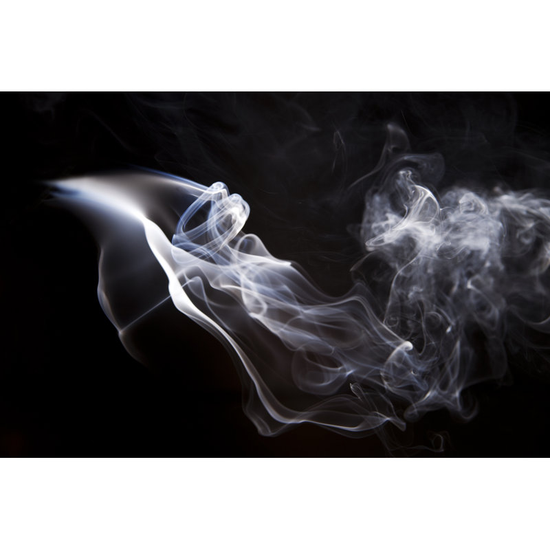 Abstract smoke isolated 1 Piece Wrapped Canvas Wall Art, 51cm H x 76cm W