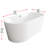 67 Inch Bathtub in Glossy White with Trim-105507089