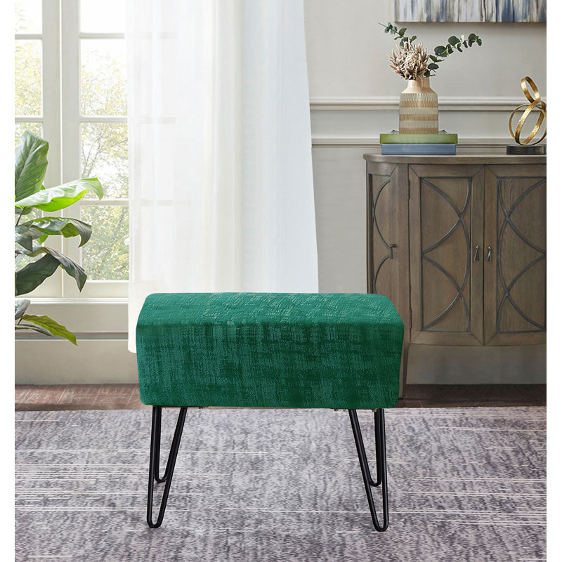 Alegre Velvet Ottoman, Eden Velvet