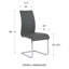 Chaise d'appoint rembourrée en similicuir H 18,5 po Haugen-31381534-40759746-119009919