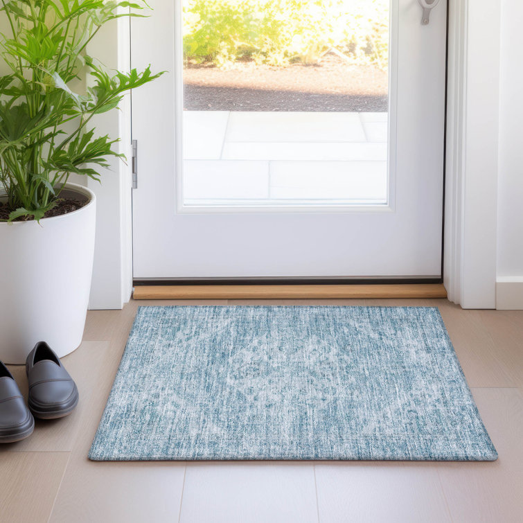 Machine Washable Indoor/Outdoor Chayden ACN1104 Sky Rug