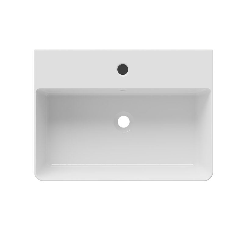 Nuo 2 19.62'' L Bathroom Sink, White/Black