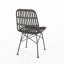 Modern Rattan & Metal Dining Chairs – Sleek Outdoor Seating Set-1084658002