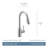 Genta LX Pulldown Single Handle Kitchen Faucet with Power Boost Technology and Duralock-23821622
