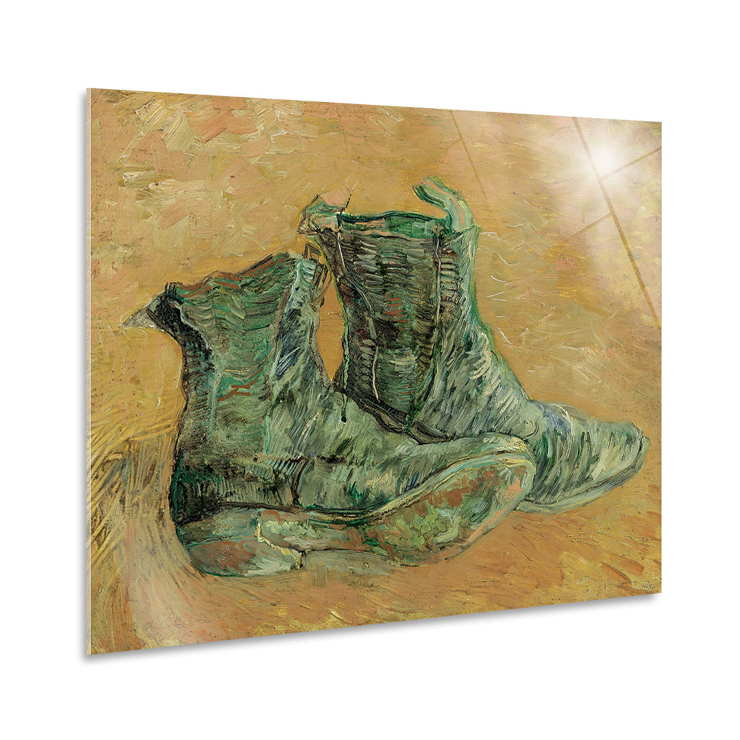 Glasbild Shoes 3 von Vincent Van Gogh