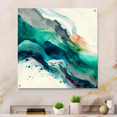 Claudea - Abstract Liquid Ink Acrylic Wall Art Decor