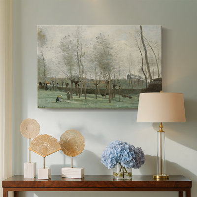 Jean "Winter Landscape with Pollarded Willows" - Museum Quality Gallery Wrapped Canvas Wall Art