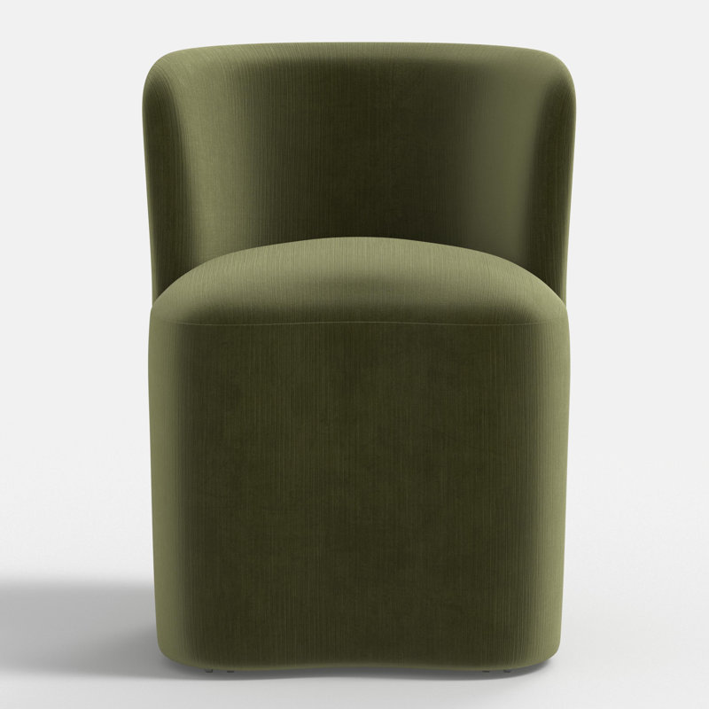 Stoffer Home x Cloth & Company Gail Dining Chair, Moss Performance Velvet