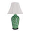 Lampe de table verte en céramique 33,5 po