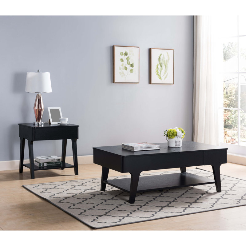 Table basse Mischelle, Noir