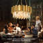Luminaire réglable en cristal doré circulaire