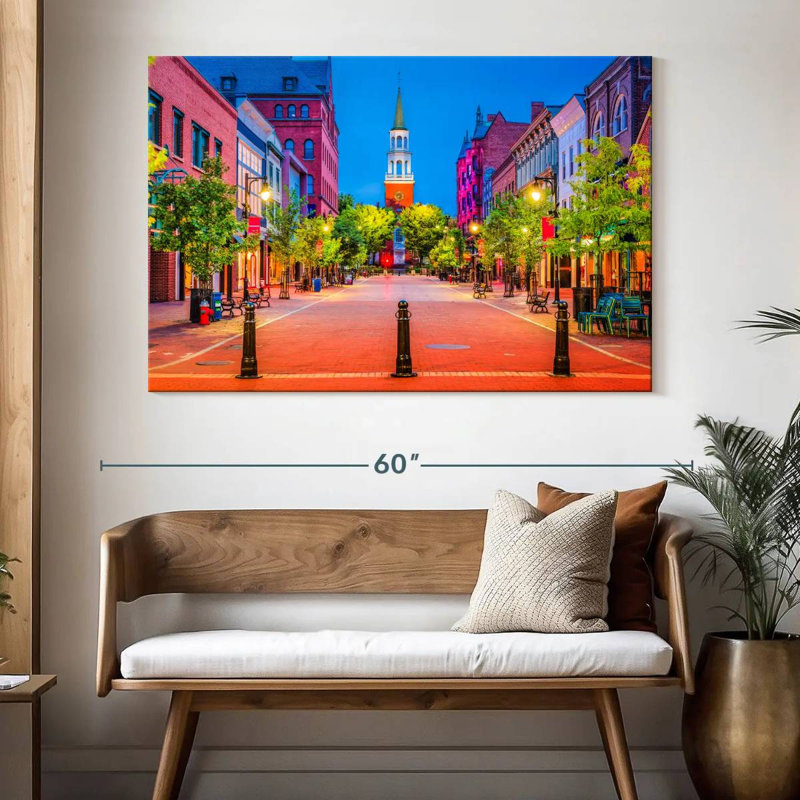 Rue à Burlington, H 34 po x l 51 po