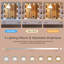 Ensemble de coiffeuse Engelsman avec 10 ampoules DEL, 2 tiroirs, 6 tablettes de rangement et un tabouret rembourré-468875888