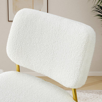 Petite chaise berçante rembourrée