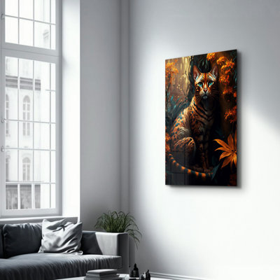 Elegant Tempered Glass Wall Art Painting, 13.8 x 21.7 inches | 100% Tempered Glass, Thickness: 0.16 inches | UV Printed for Vibrant Colors | Perfect for Home Decor, Living Room, & Office Spaces