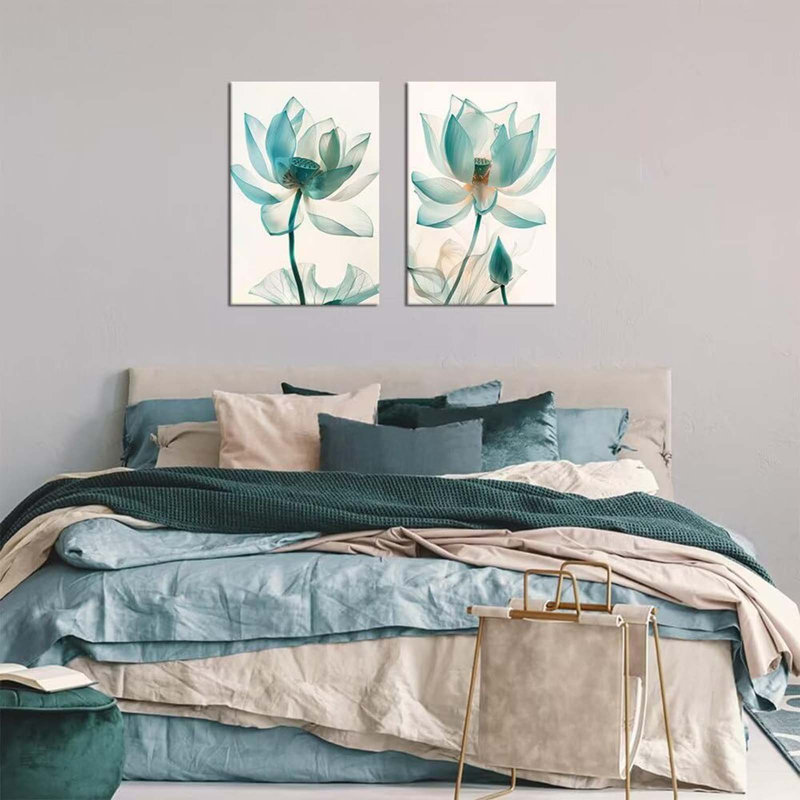 2 Piece Wrapped Canvas Wall Art