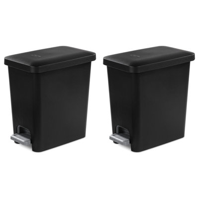 2.7 Gallon Step On Trash Can Sets