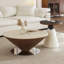Table basse créative en dalle de granit de style médiéval-626640318