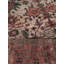 Tapis unique en laine noué à la main avant 1900 rouge / beige / bleu marine de 9 pi 10 po x 12 pi 5 po