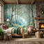Papier peint nuances aquarelle Shades Of Green-618944403-618944396
