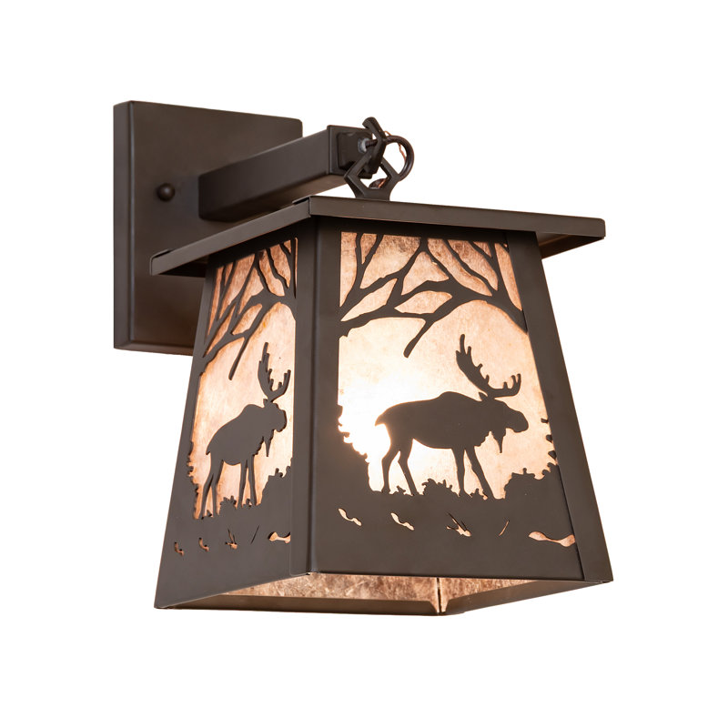 1 - Light Armed Sconce, Silver, Oil Rubbed Bronze