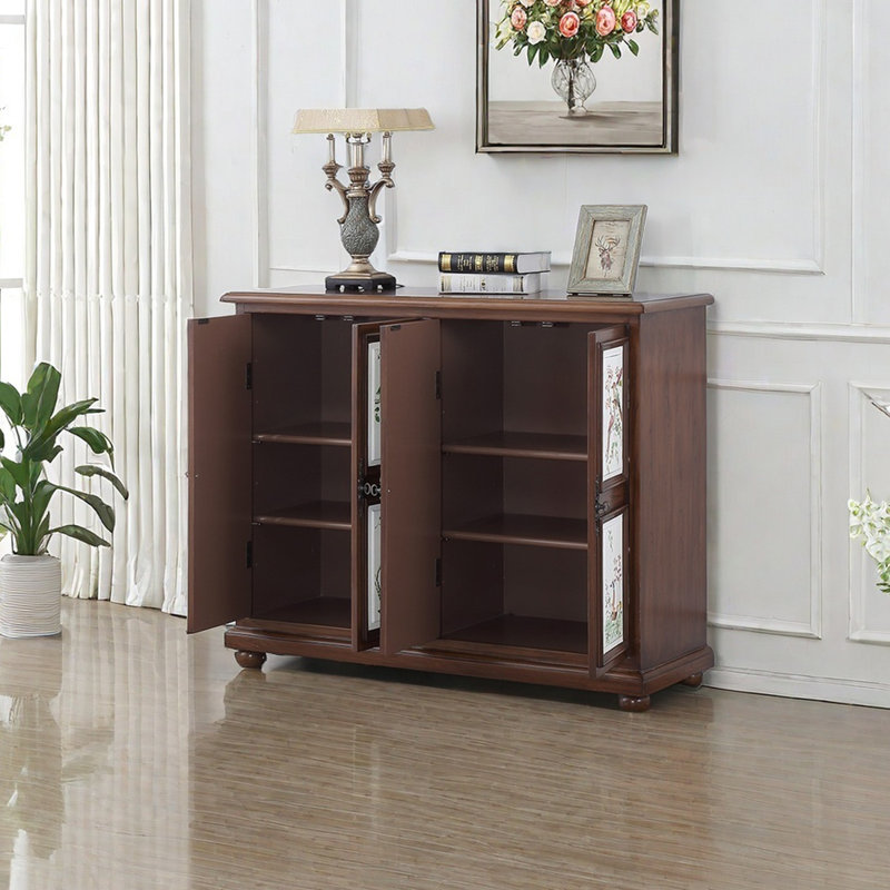 Armoire de rangement quatre portes à grande capacité