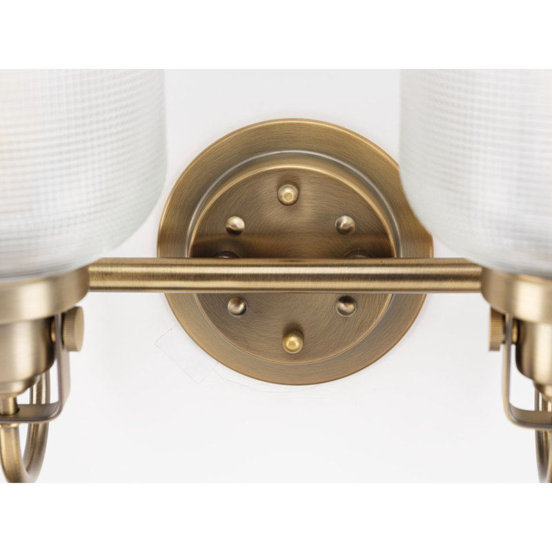 Éclairage de meuble-lavabo en laiton rétro et à luminosité 4 lumières Risley