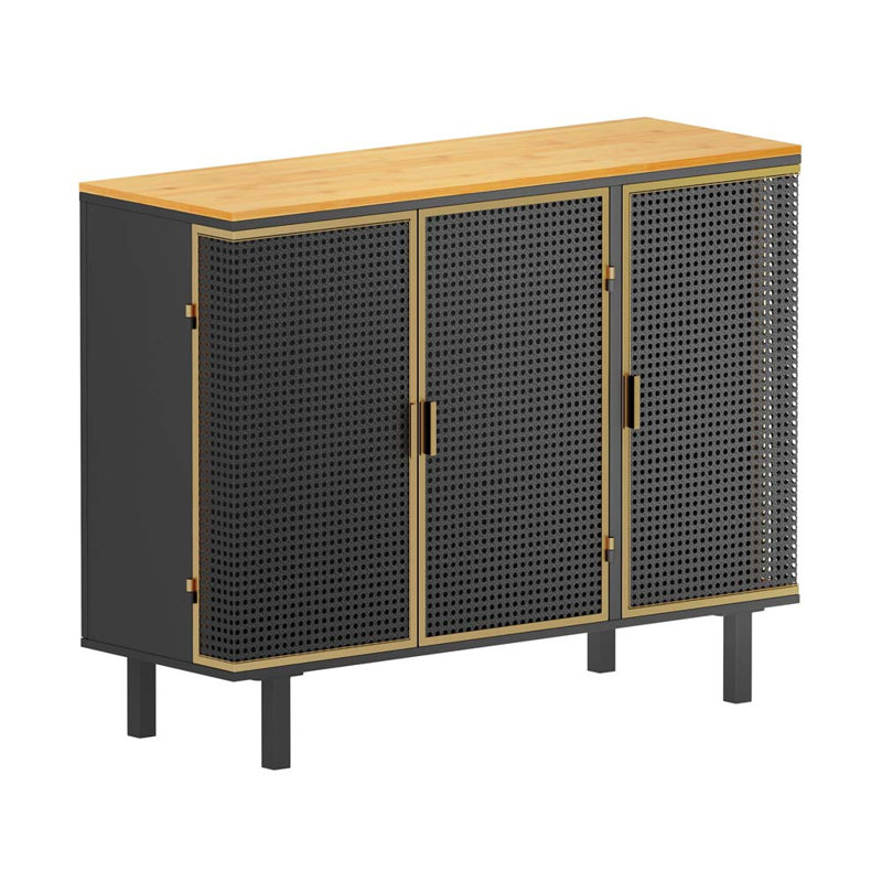 Armoire de rangement 40 po x 35 po avec 3 portes et armoire de rangement