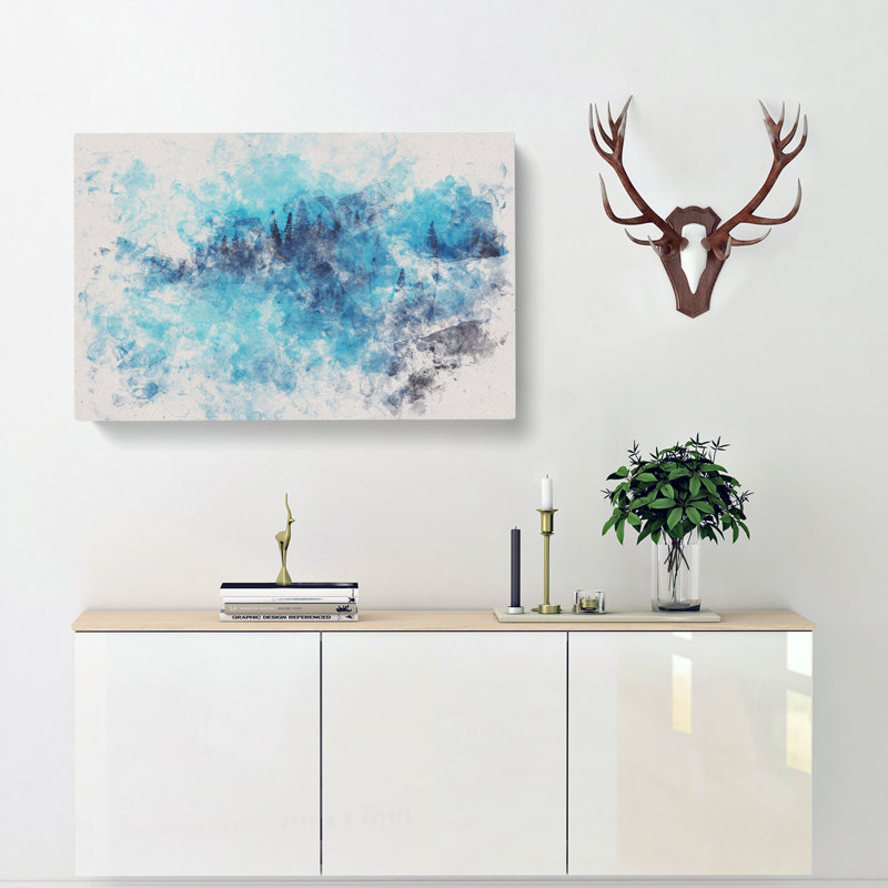 A Mist Over The Forest - Wrapped Canvas, 35cm H x 50cm W x 3cm D