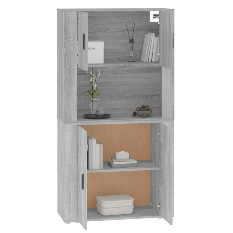 Vidaxl 80cm Sideboard, Grey Sonoma