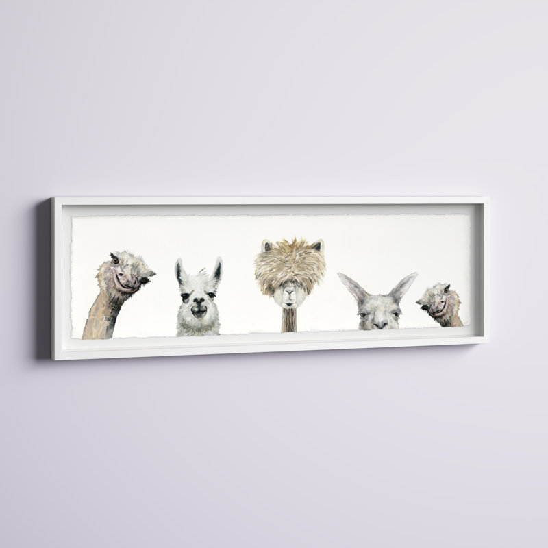 «Kolb Llama and Alpaca», reproduction encadrée, H 15 po x l 45 po x P 1,5 po