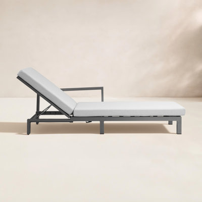 Hoyt 63" Patio Double Chaise Lounge