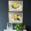 Citrons sur une plaque I - ensemble de 2 cadres photo-40431632-40431635