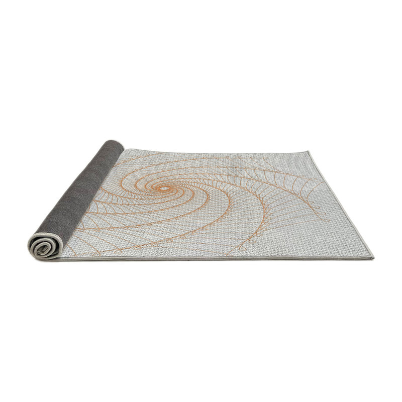 Jaune Tapis décoratif, Rond 8 pi
