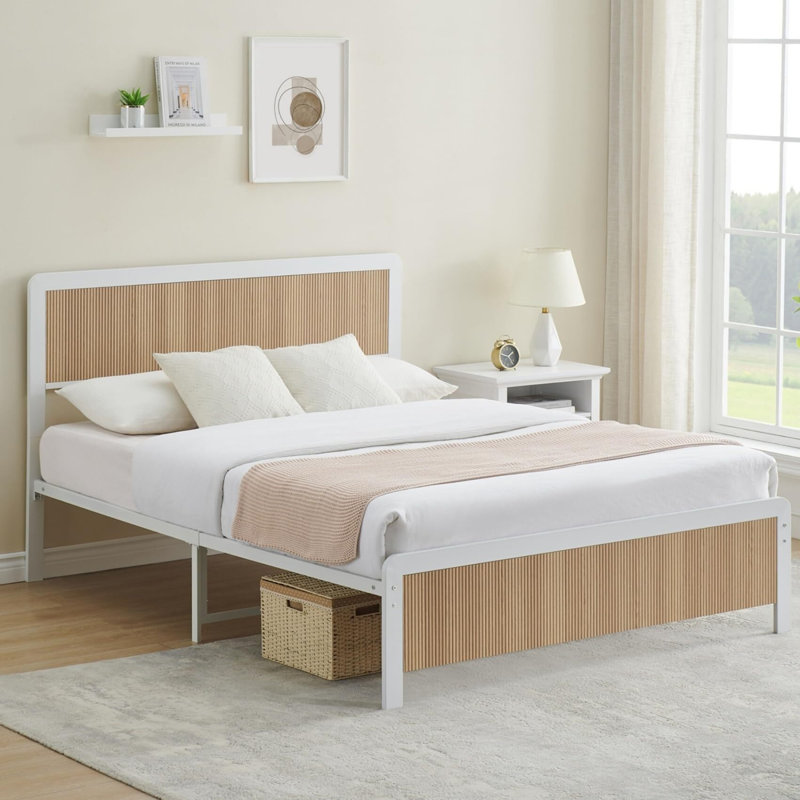 Lit plateforme Bergfield, Grand, Naturel