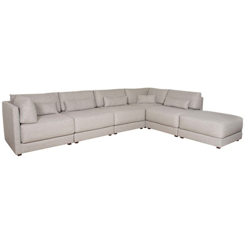 Ease 33.5" Dove Stocked Bumper, Keland Pewter Polypropylene/Olefin