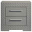 Table de chevet 2 tiroirs Lastra blanc ultrabrillant-1056130356